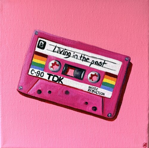 Cassette Tape Nostalgia 18 by Kate Revill, Painting for Sale on Singulart