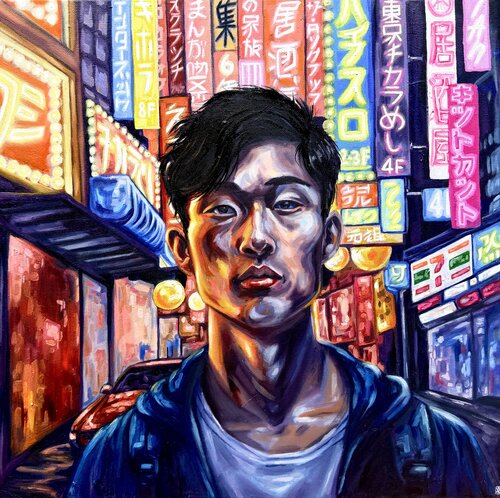 Tokyo par Kate Revill, Peinture en vente sur Singulart