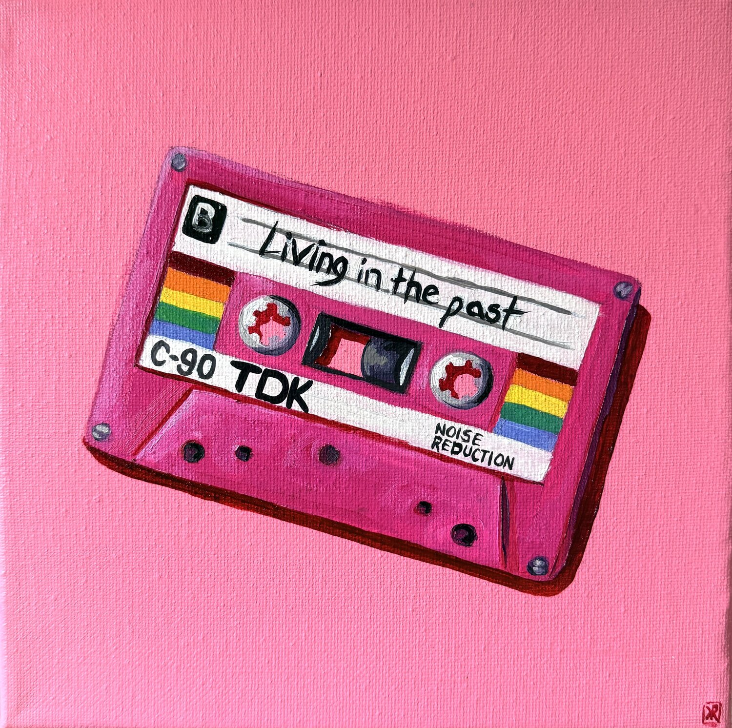 Cassette Tape Nostalgia 18 Kate Revill Original painting for sale