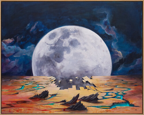 Full Moon von Gosia Karski, Malerei kaufen auf Singulart
