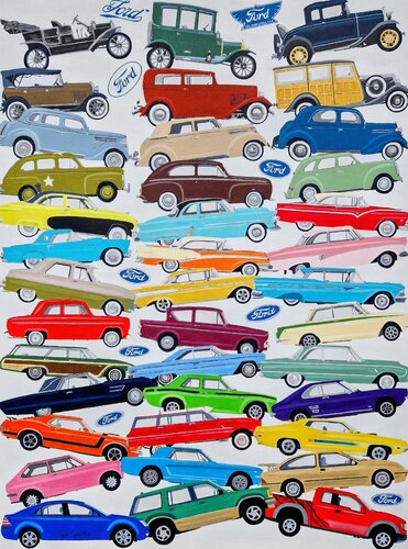 Fantastic Fords by Robert Crowther, Painting for Sale on Singulart