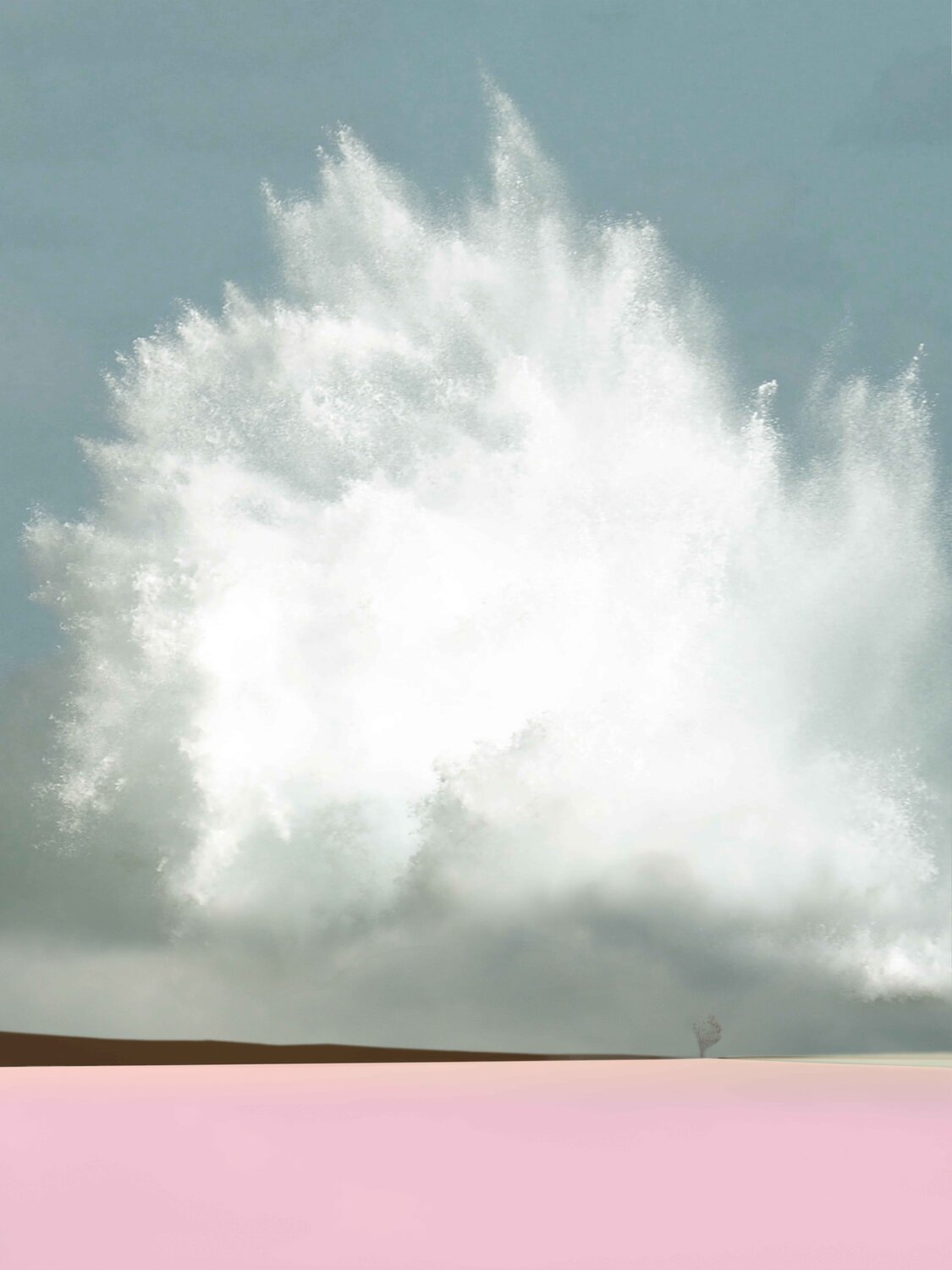 Wolken über Rosa Karin von Oldershausen Druck zu verkaufen