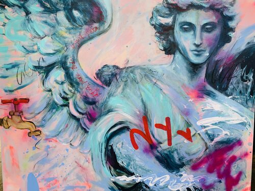"GUARDIAN DEL AGUA " van Diana Herrera, Schilderij te koop op Singulart