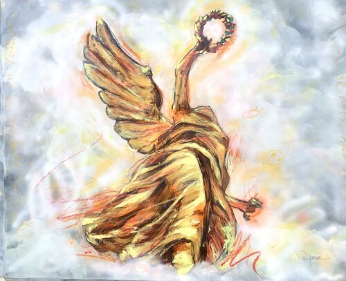 "ANGEL DE LA INDEPENDENCIA " von Diana Herrera, Malerei kaufen auf Singulart