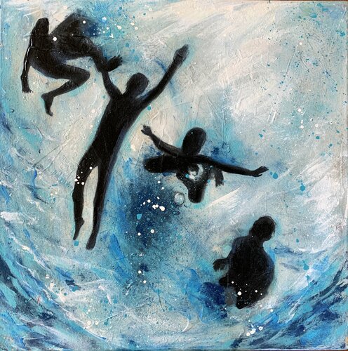 “SUMERGIDOS I “ von Diana Herrera, Malerei kaufen auf Singulart