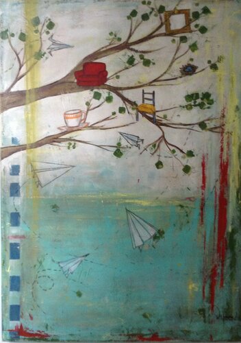 “ DE VUELTA A CASA “ von Diana Herrera, Malerei kaufen auf Singulart