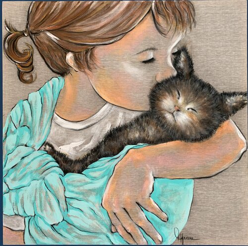 “CONMIGO AQUÍ” van Diana Herrera, Schilderij te koop op Singulart