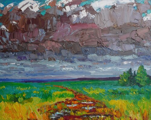 After the Rain, near Bonnyville, Alberta par Bruce Thompson, Peinture en vente sur Singulart