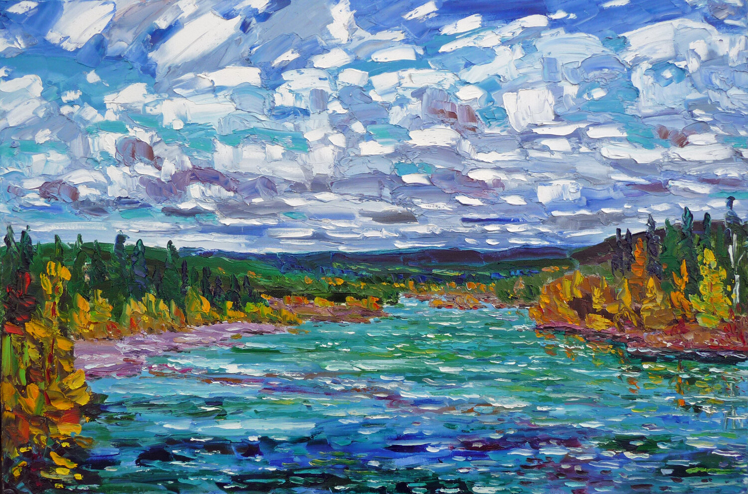 Big Berland River,  near Grande Cache, Alberta. September Bruce Thompson