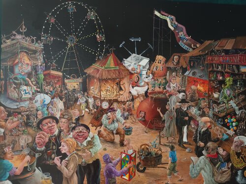 '' La Foire II '' di jacques RESCH, Pittura in vendita su Singulart