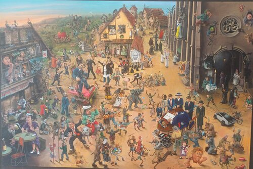 253- " Jeux d'Enfants " par jacques RESCH, Peinture en vente sur Singulart