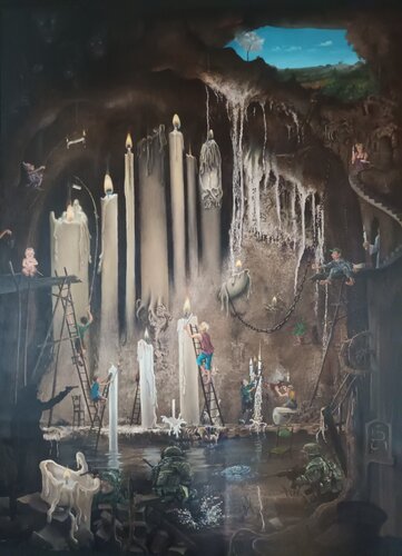 248 - Mort et Lumières van jacques RESCH, Schilderij te koop op Singulart