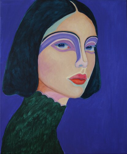 Ultramarine Muse von Viola Babol, Malerei kaufen auf Singulart