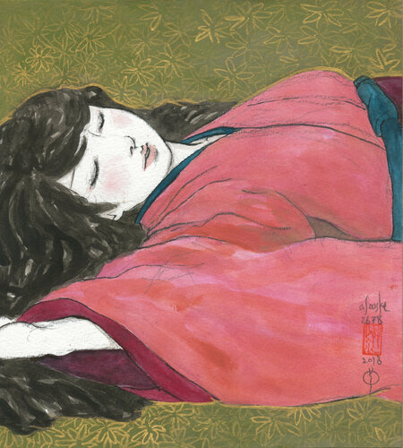 Otome  "Pure girl" 2678-0049 di O Souske, Opera su carta in vendita su Singulart