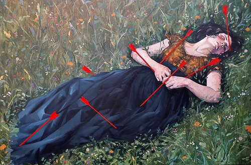 Silent Wound by Dariia Tsenzeria, Painting for Sale on Singulart