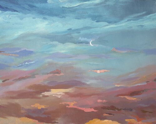 Twilight Reverie by Dariia Tsenzeria, Painting for Sale on Singulart