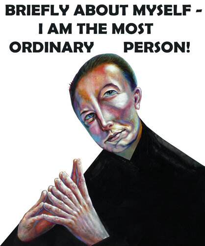 ,,Elon Musk,, di Sergei Chudjakow, Opera su carta in vendita su Singulart