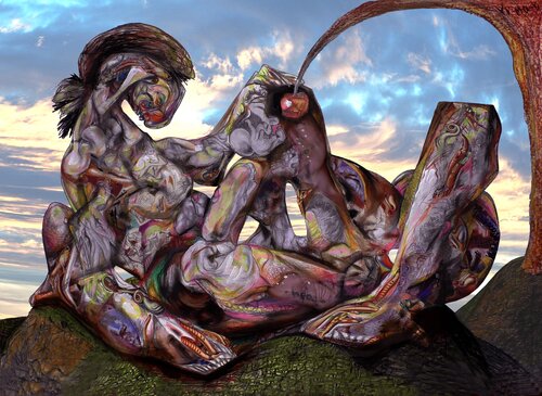 ,,Eve at the apple tree of paradise,, de Sergei Chudjakow, Otros medios a la venta en Singulart