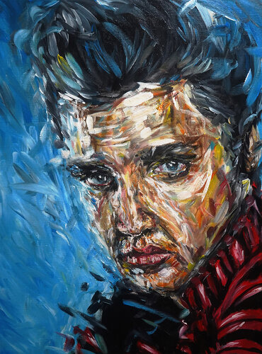 Elvis Presley by Peter Gray, 회화 for Sale on Singulart