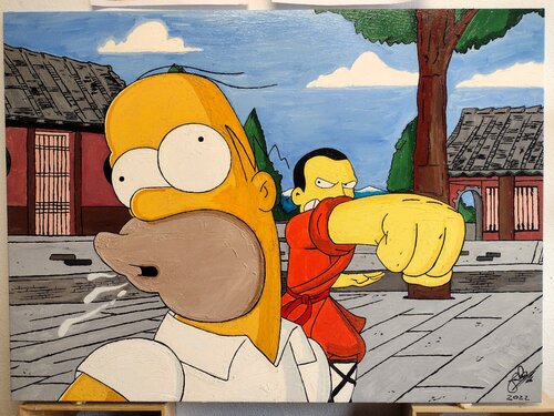 HOMER - HOMERO. Art 1 by Jose Luis Pozo Viu, 회화 for Sale on Singulart