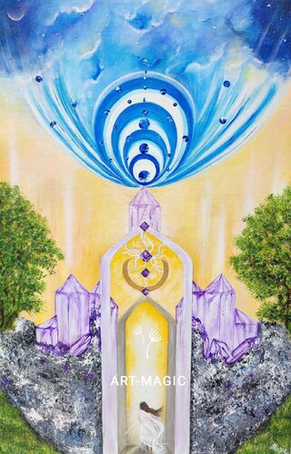 LA CITADELLE von Ghislaine CHARTIER, Malerei kaufen auf Singulart