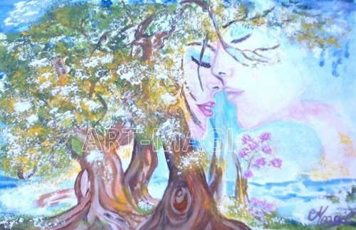 L'EDEN von Ghislaine CHARTIER, Werk auf Papier kaufen auf Singulart