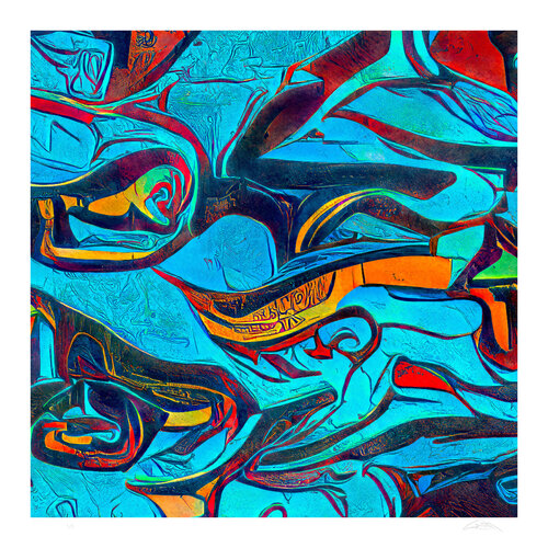 8,097,030,239 (Global human population when image was created.) di Craig Blacklock, Stampa in vendita su Singulart