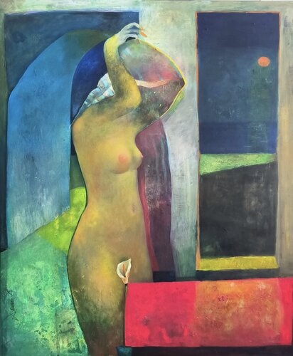 "Moon bath" di Daniel Vutkov, Pittura in vendita su Singulart