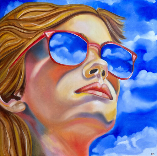 Look Up de Evelyn Sutton, Pintura a la venta en Singulart