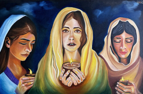 Midnight Oil de Evelyn Sutton, Pintura a la venta en Singulart