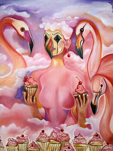 Birds of a Feather de Evelyn Sutton, Pintura a la venta en Singulart