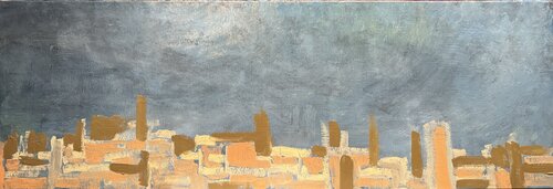 CITY 1 (octobre 2024), huile sur toile by Lemonnier Frederic, Painting for Sale on Singulart