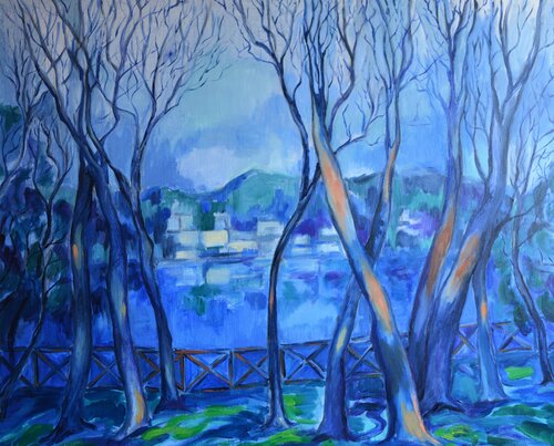 Homenaje a Cézanne von Lola Saavedra, Malerei kaufen auf Singulart