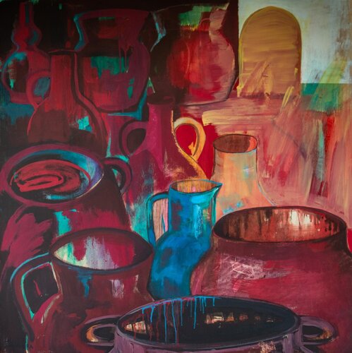 El secreto de las vasijas di Lola Saavedra, Pittura in vendita su Singulart