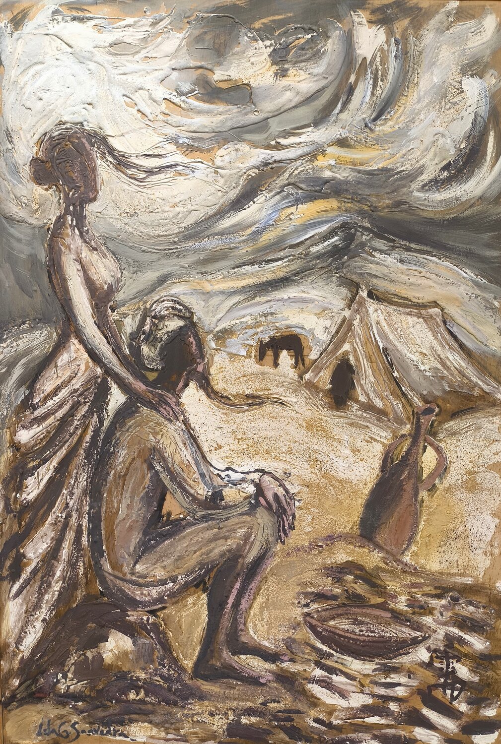 La espera II Lola Saavedra Originalgemälde zu verkaufen