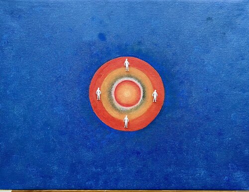 Women's Solar Clock di Lica Cecato, Pittura in vendita su Singulart