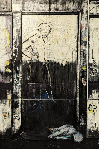Homeless di Vincent Carpentier, Pittura in vendita su Singulart