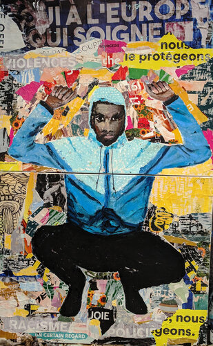 Delivery guy by Vincent Carpentier, Painting for Sale on Singulart