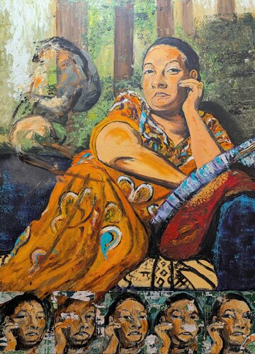 Oum Khaled (L'égyptienne) by Vincent Carpentier, Painting for Sale on Singulart