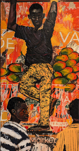 Les mangues by Vincent Carpentier, Painting for Sale on Singulart