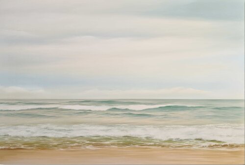 " Seashore 2 " Original seascape oil art di Yana Sagan, Pittura in vendita su Singulart