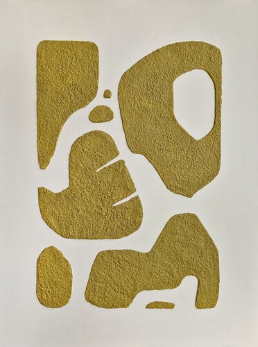 " Bay 6 " Tan high textured acrylic abstract wall art by Yana Sagan, 油畫 for Sale on Singulart