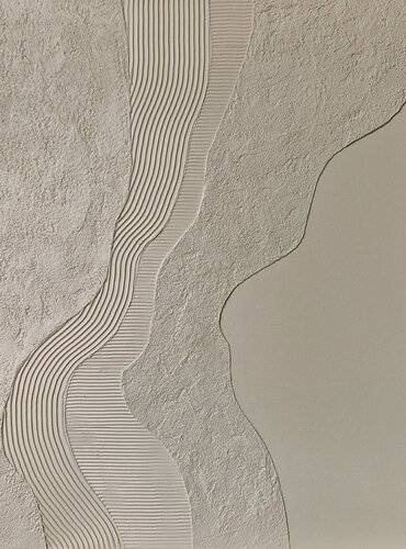 " Gray Nile " Gray abstract high textured acrylic art by Yana Sagan, 회화 for Sale on Singulart