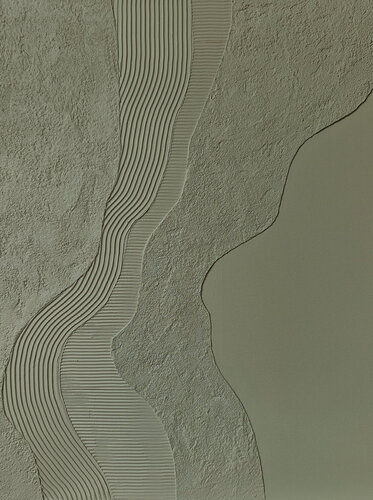 " Green Nile " Sage green abstract high textured acrylic art by Yana Sagan, Painting for Sale on Singulart