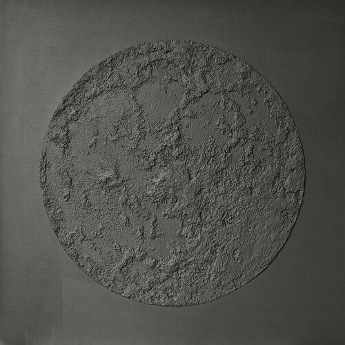 " Gray Moon " Gray moon abstract acrylic high textured art van Yana Sagan, Schilderij te koop op Singulart