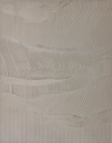 " Rye " Abstract Beige high textured acrylic art van Yana Sagan, Schilderij te koop op Singulart