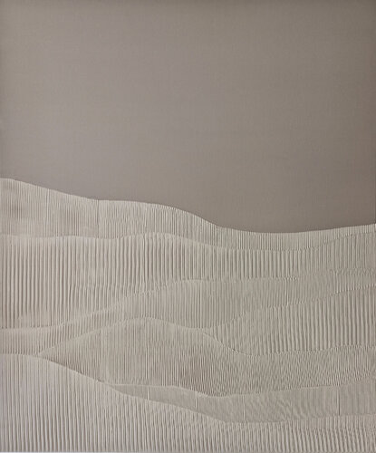 " Rye 2 " High textured abstract beige acrylic wall art by Yana Sagan, 油畫 for Sale on Singulart