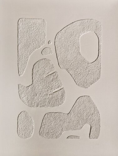 " Cream bay 6 " High textured acrylic cream abstract art van Yana Sagan, Schilderij te koop op Singulart