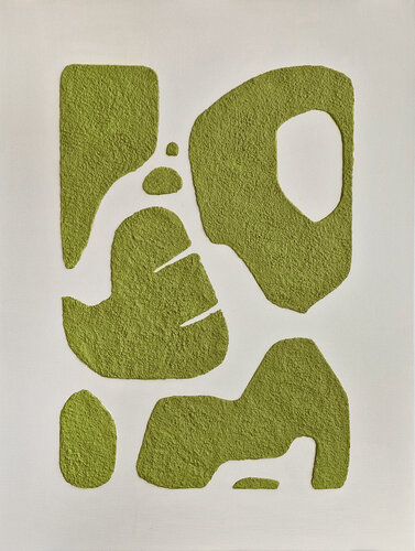 " Olive bay 6 " High textured acrylic olive abstract art von Yana Sagan, Malerei kaufen auf Singulart