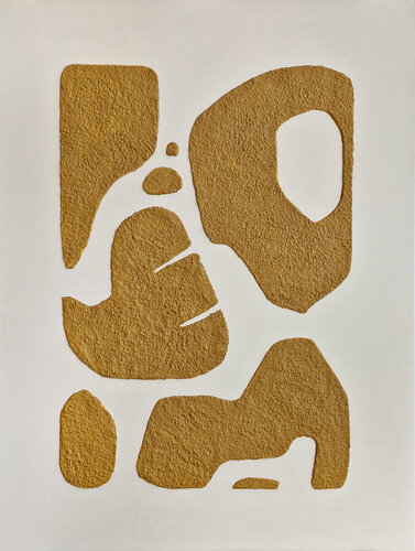 " Copper bay 6 " Abstract acrylic copper tan high textured art di Yana Sagan, Pittura in vendita su Singulart